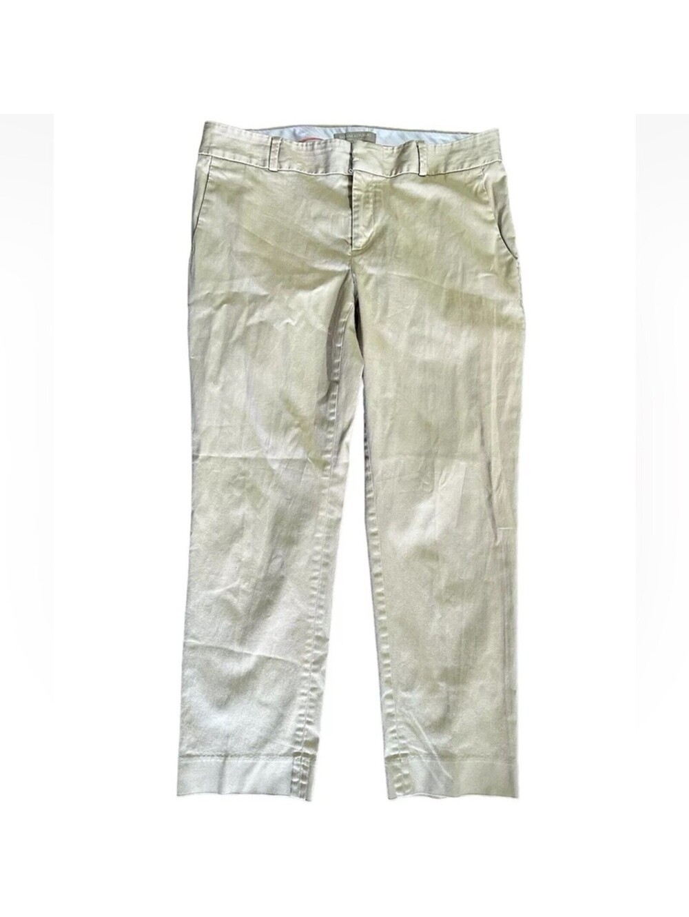 Banana Republic 6 Khaki Stretch Slim Ankle City Chino Pants EUC